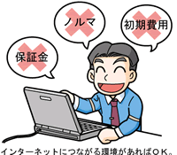 インターネットにつながる環境があればOK